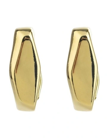 Rectangular 3/4 Hoop GJEC061M Earrings in Gold