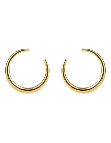 3/4 Hoops Earrings GJEC068M in Gold