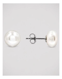 Classic Pearl Studs Extra Large in White