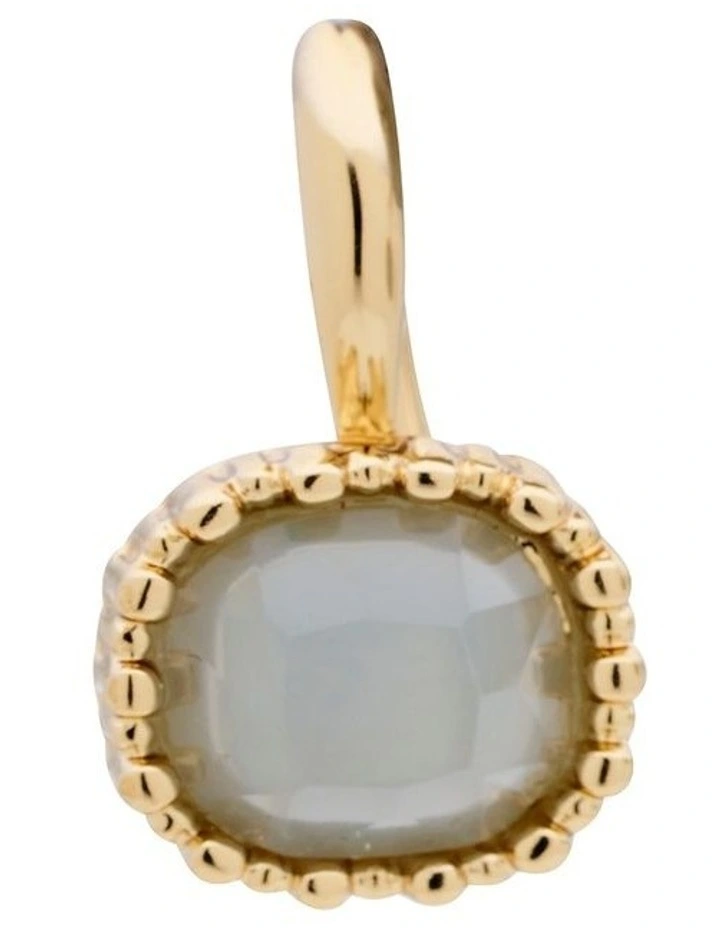 Small Square Drop Earrings in Pale Blue image 4