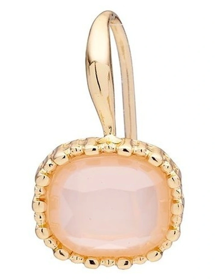 Small Square Drop Earrings in Pink image 5