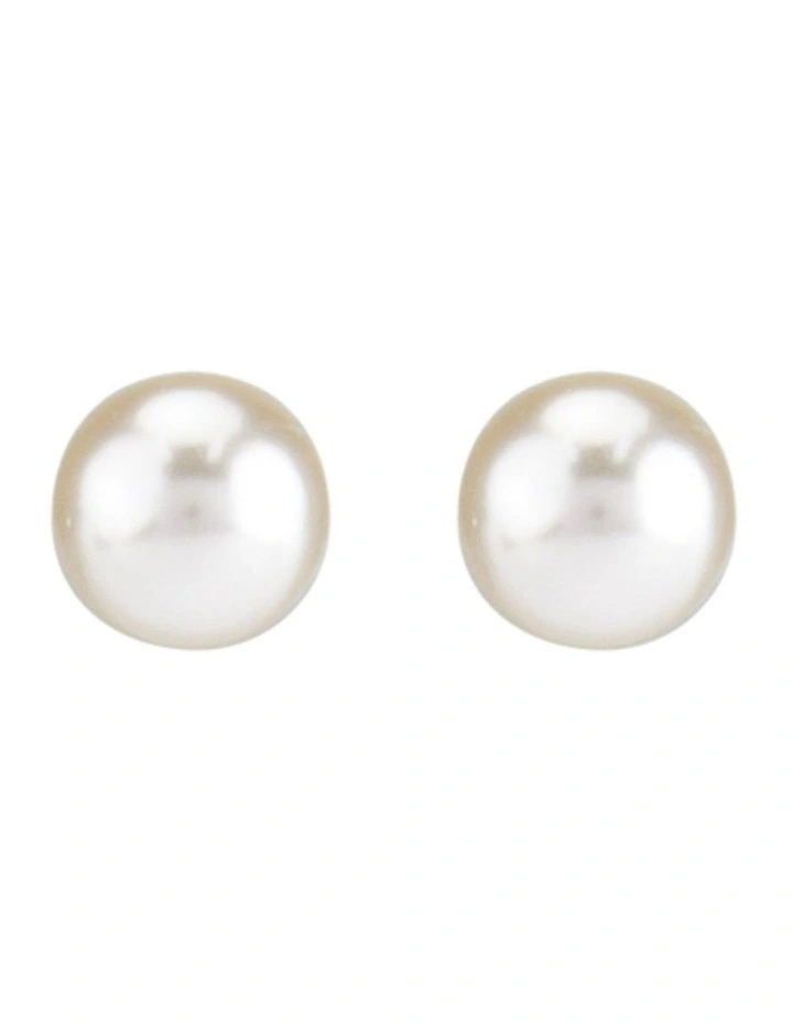 Earring 6mm in Pearl image 1
