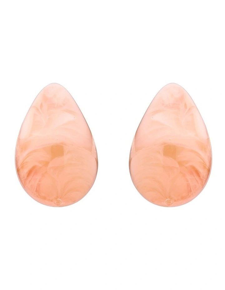 Teardrop Earrings in Blush image 1