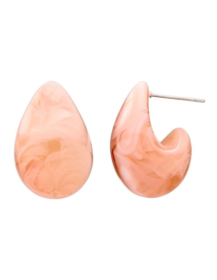 Teardrop Earrings in Blush image 2