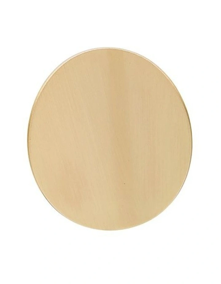 Oval Statement Stud Earrings in Gold image 3