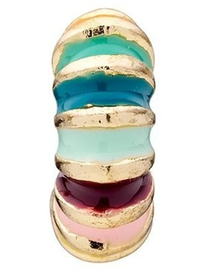 Festival Mini Hoop Earrings in Multi image 3
