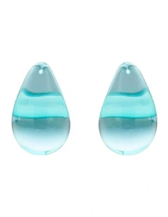 Teardrop Earrings in Green