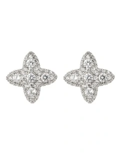 GJED020M Star Stud Earrings in Silver