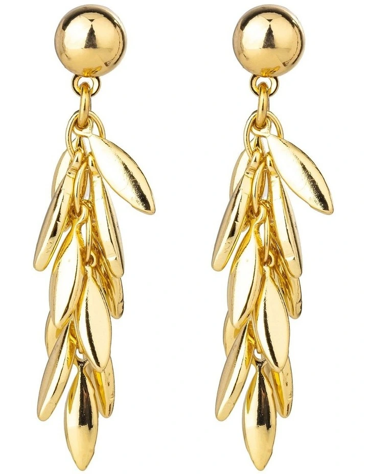 Tassel Drop Earrings in Gold image 1