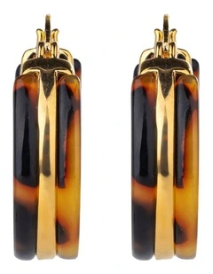 GJED010M - Hoop Earrings in Camel