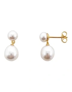 Classic Pearl Drops in Gold