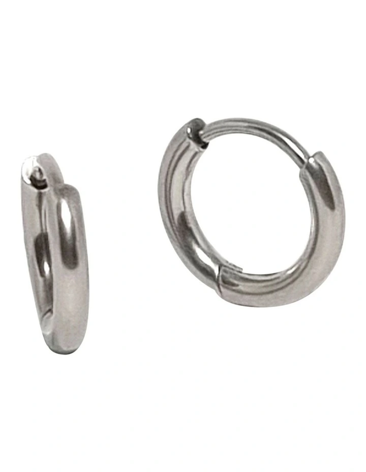 Pure Elements Essential Hoops in Silver | MYER