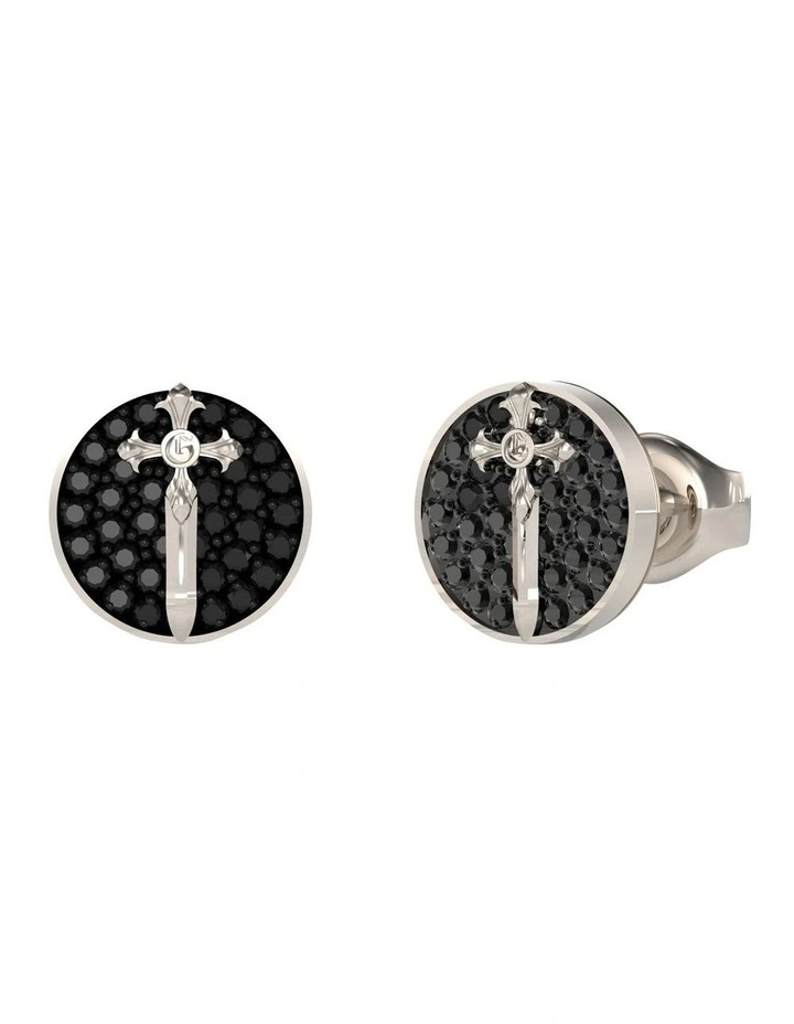 Rebel Knight Stud Earring in Silver image 1
