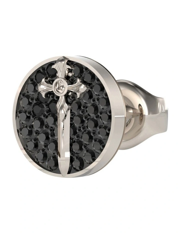 Rebel Knight Stud Earring in Silver image 2