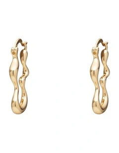 Squiggle Hoop Earrings