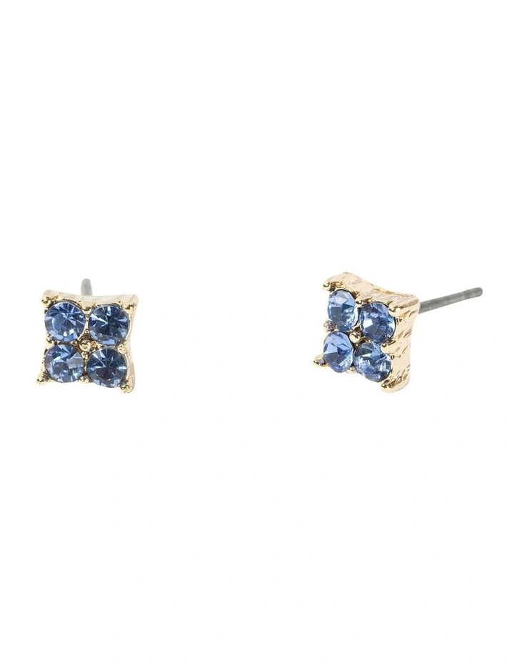 Floret Stud Earring Pack in Blue image 3