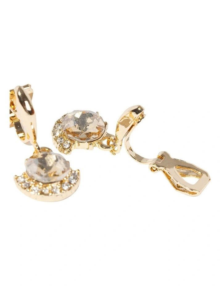 Nouveau Clip On Earrings in Gold image 3