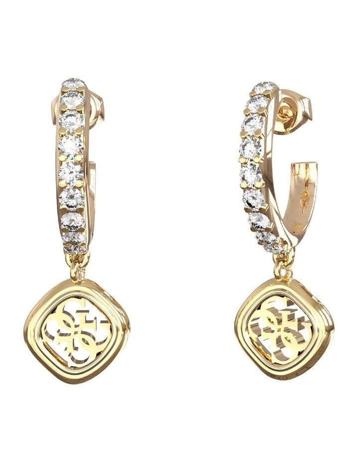 4G Hoops Earrings 24mm in Gold image 1