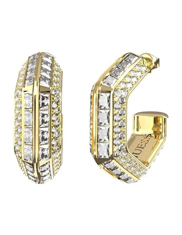 Octagon Hoops in Gold image 1