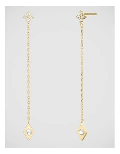 Rosefield Jewellery Diamond Star Gold Earrings