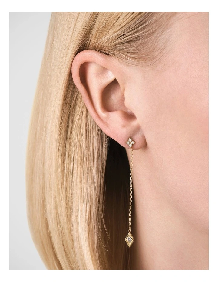 Rosefield Jewellery Diamond Star Gold Earrings image 2