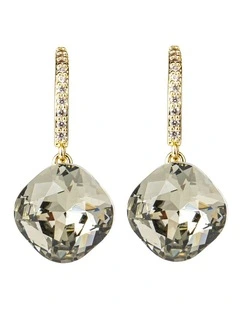 Gregory Ladner Stone Drop Earrings in Gold and Grey