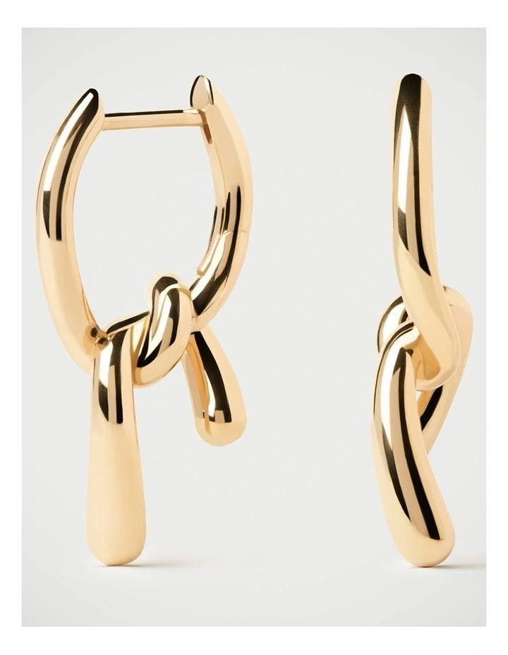 PDPAOLA Mini Twist Hoop Earring ARB1-D28-U Gold image 1