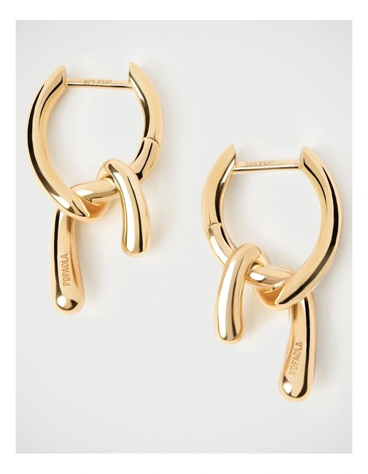 PDPAOLA Mini Twist Hoop Earring ARB1-D28-U Gold image 3