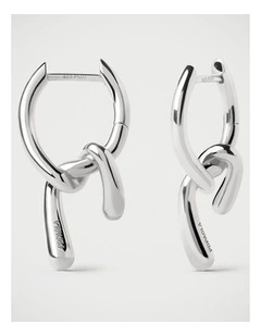 PDPAOLA Mini Twist Hoop Earring ARB2-D28-U Silver