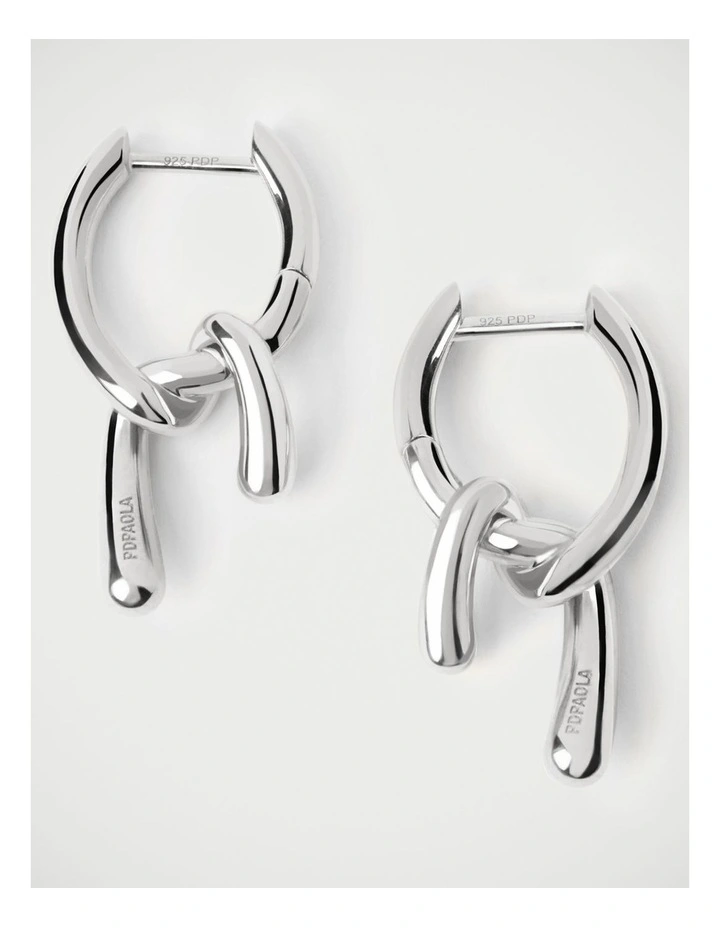 PDPAOLA Mini Twist Hoop Earring ARB2-D28-U Silver image 3