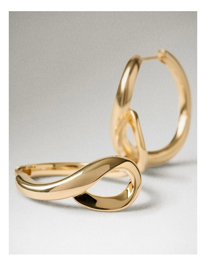 PDPAOLA Brise Mini Hoop Earring ARB1-G86-U  Gold image 3