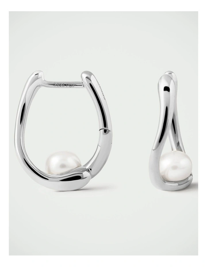 PDPAOLA La Perla Aura Hoops ARB2-G51-U Silver image 1