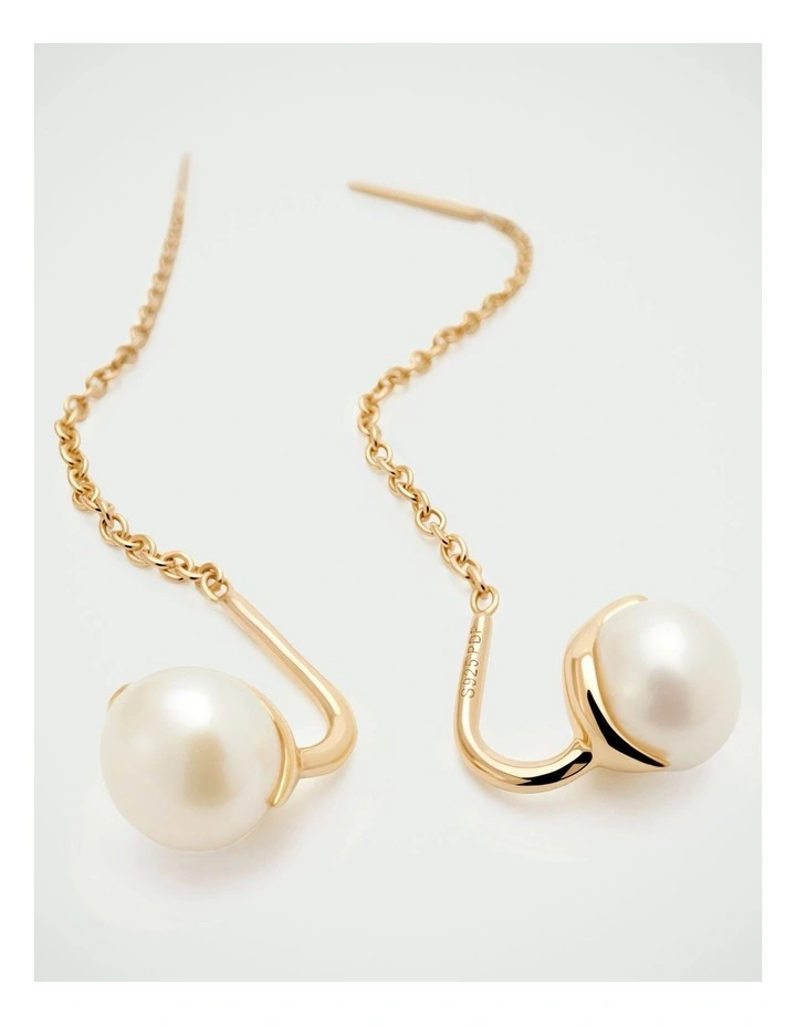 PDPAOLA La Perla Lyra Earrings ARB1-G57-U Gold image 3