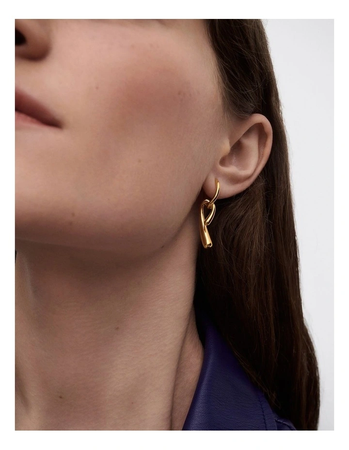 PDPAOLA Twist Hoops ARB1-D27-U Gold image 2