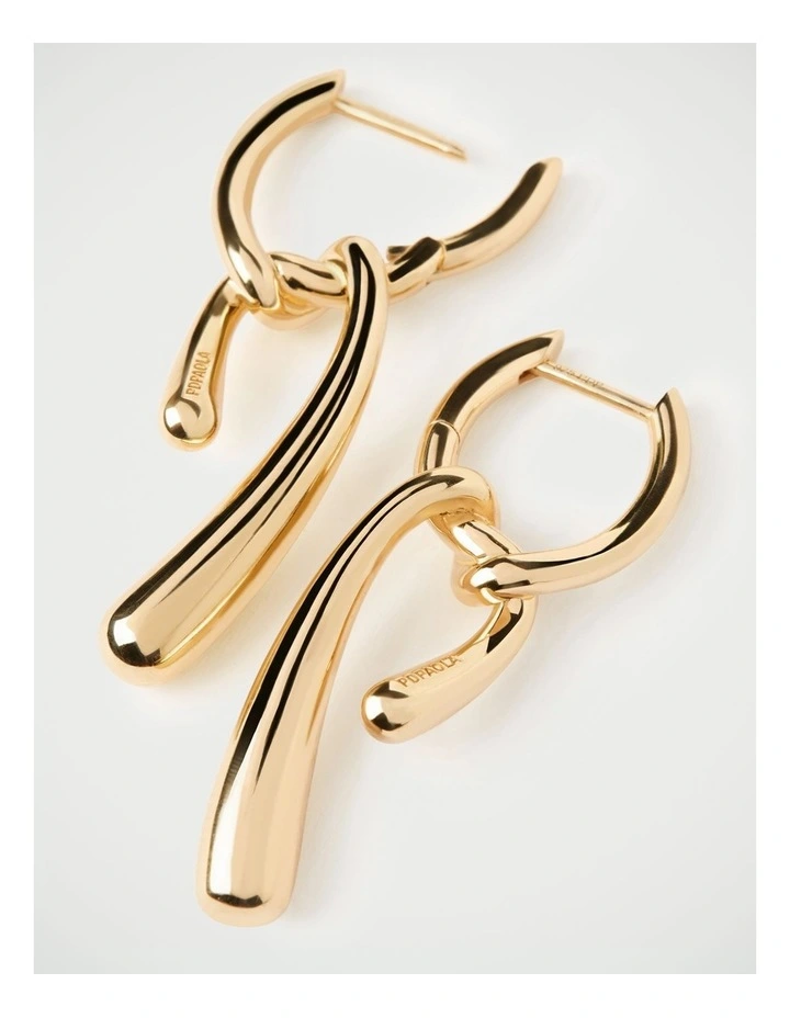 PDPAOLA Twist Hoops ARB1-D27-U Gold image 3