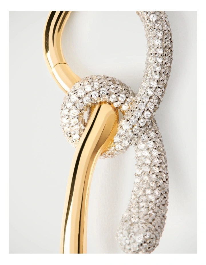 PDPAOLA Pave Twist Hoops ARB1-D32-U Gold image 5