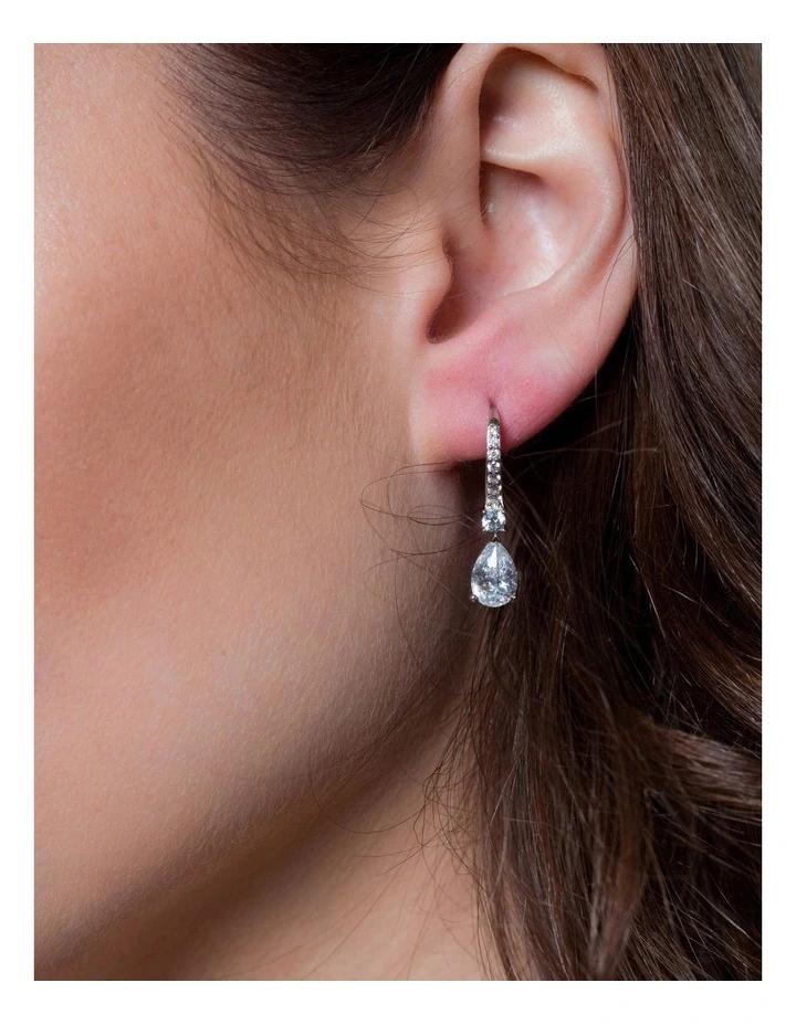 Iconic Bridal Elizabeth Silver Earrings image 2