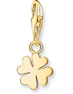 Club Clover Charm Pendent in Gold