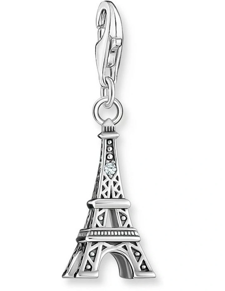Club Eiffel Tower Charm in Silver image 1