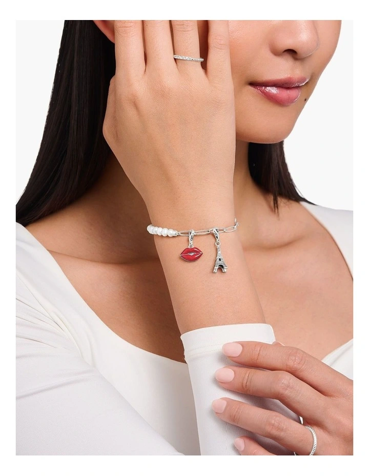 Club Eiffel Tower Charm in Silver image 3