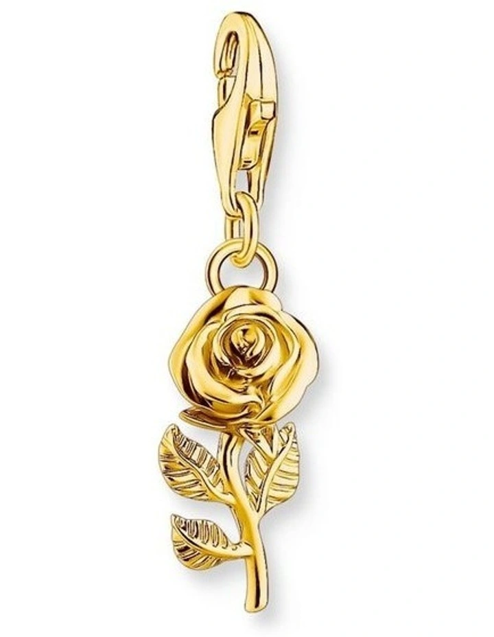 Club Rose Charm in Gold image 1