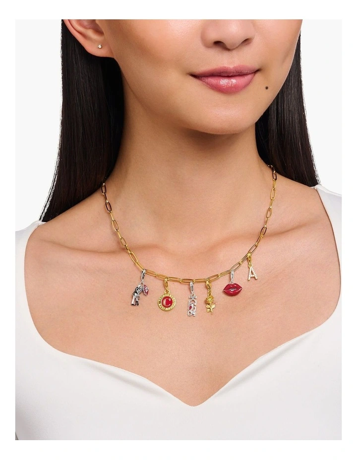 Club Rose Charm in Gold image 2