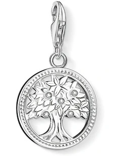 Club Tree Of Life CZ Charm in Silver