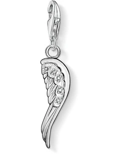 Club Angel Wing Charm in Silver