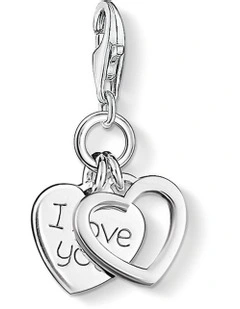 I Love You Charm Club in Silver
