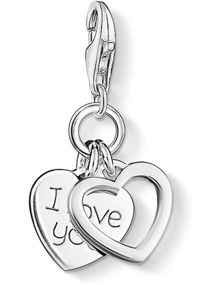 I Love You Charm Club in Silver image 1