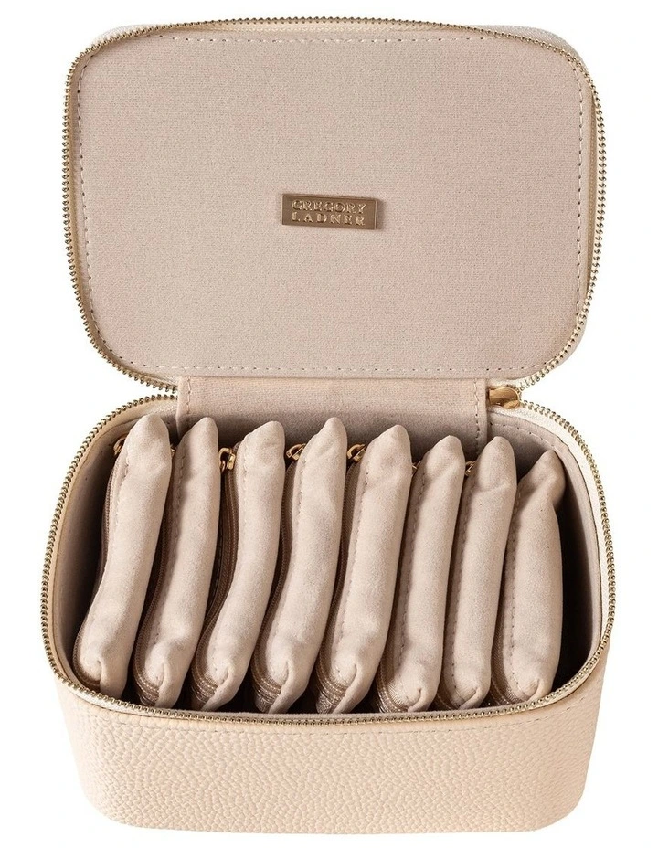 Gregory Ladner Medium Jewellery Box With Pouches GBJD001M in Blush image 2