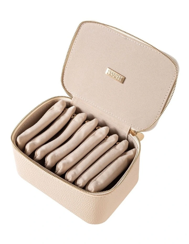 Gregory Ladner Medium Jewellery Box With Pouches GBJD001M in Blush image 3