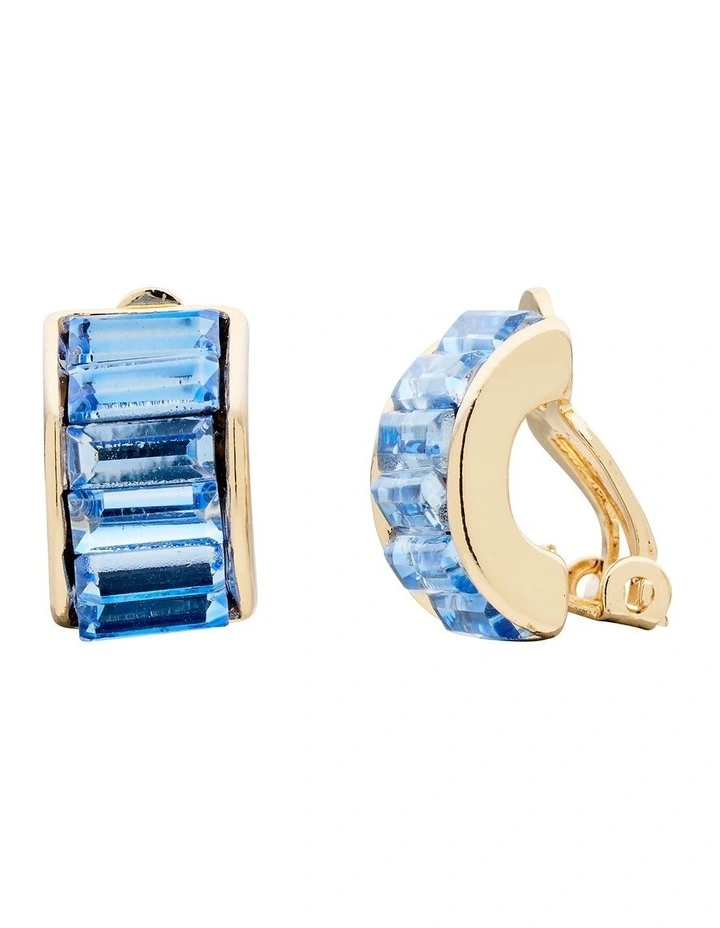 Moulin Clip On Earrings in Blue image 1