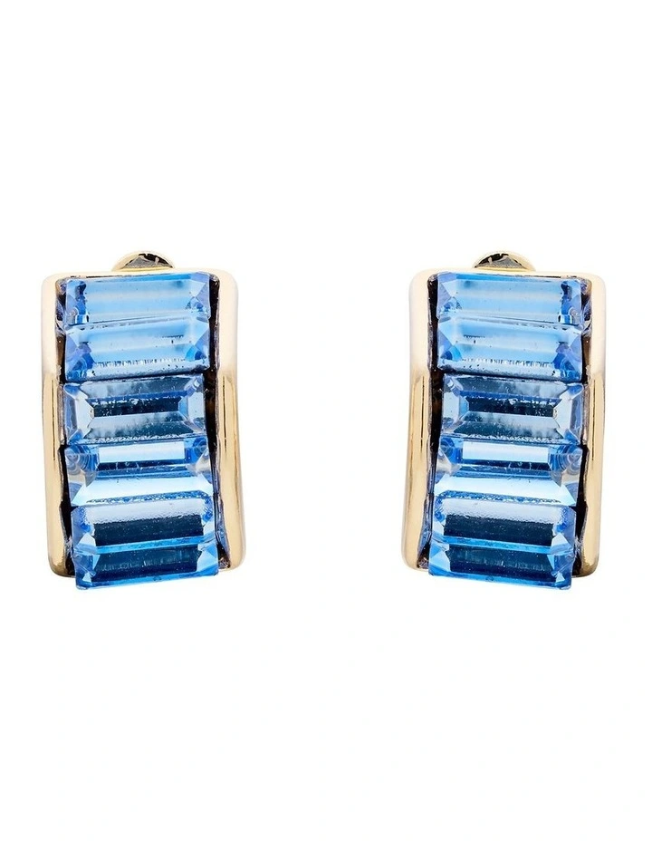 Moulin Clip On Earrings in Blue image 3